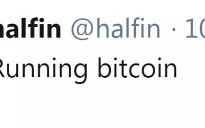 First Bitcoin Tweet