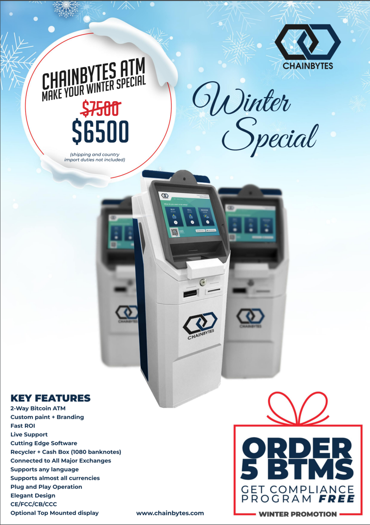 ChainBytes Bitcoin ATM Brochure