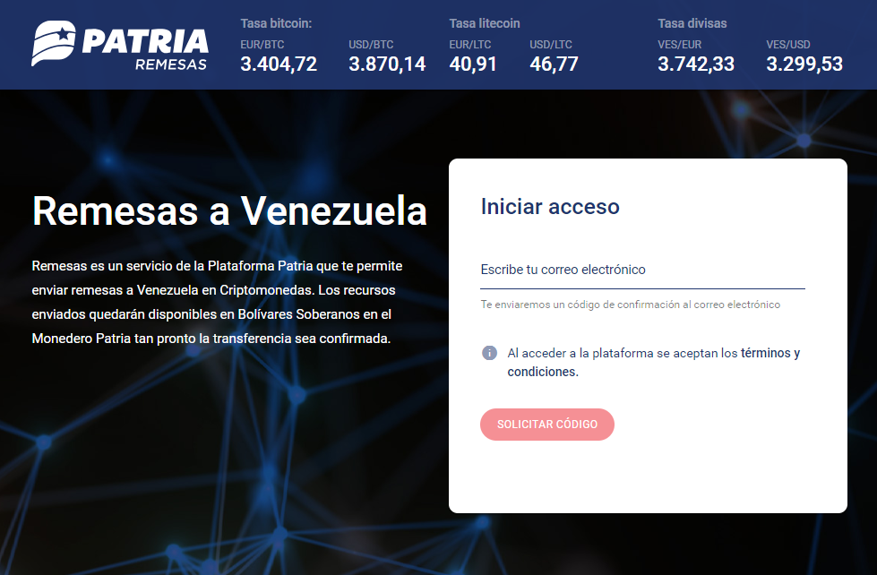 Venezuelan Government Launches State Backed Crypto Remittance Platform