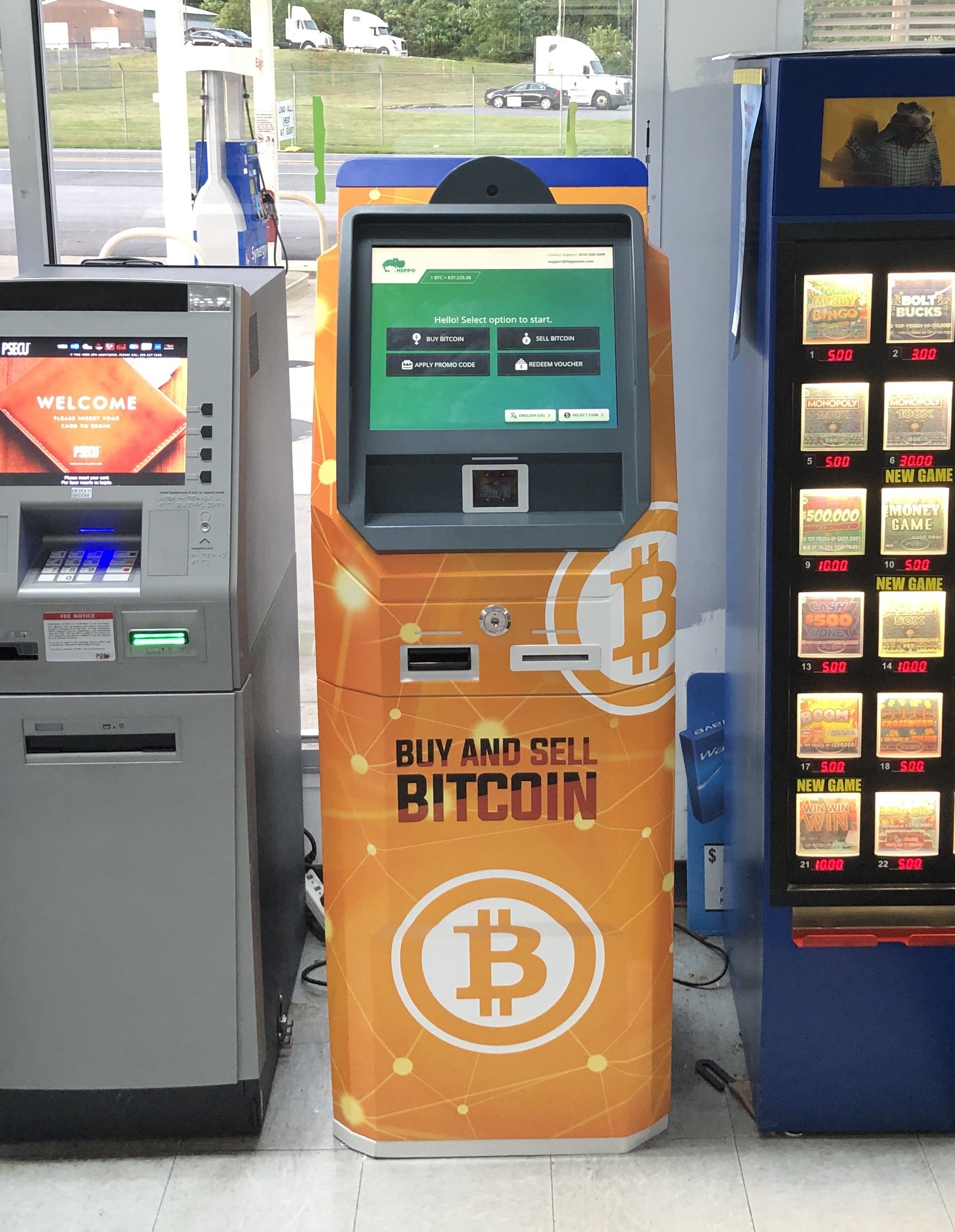 Bitcoin ATM Middletown PA Exxon by Hippo Kiosks produced by ChainBytes