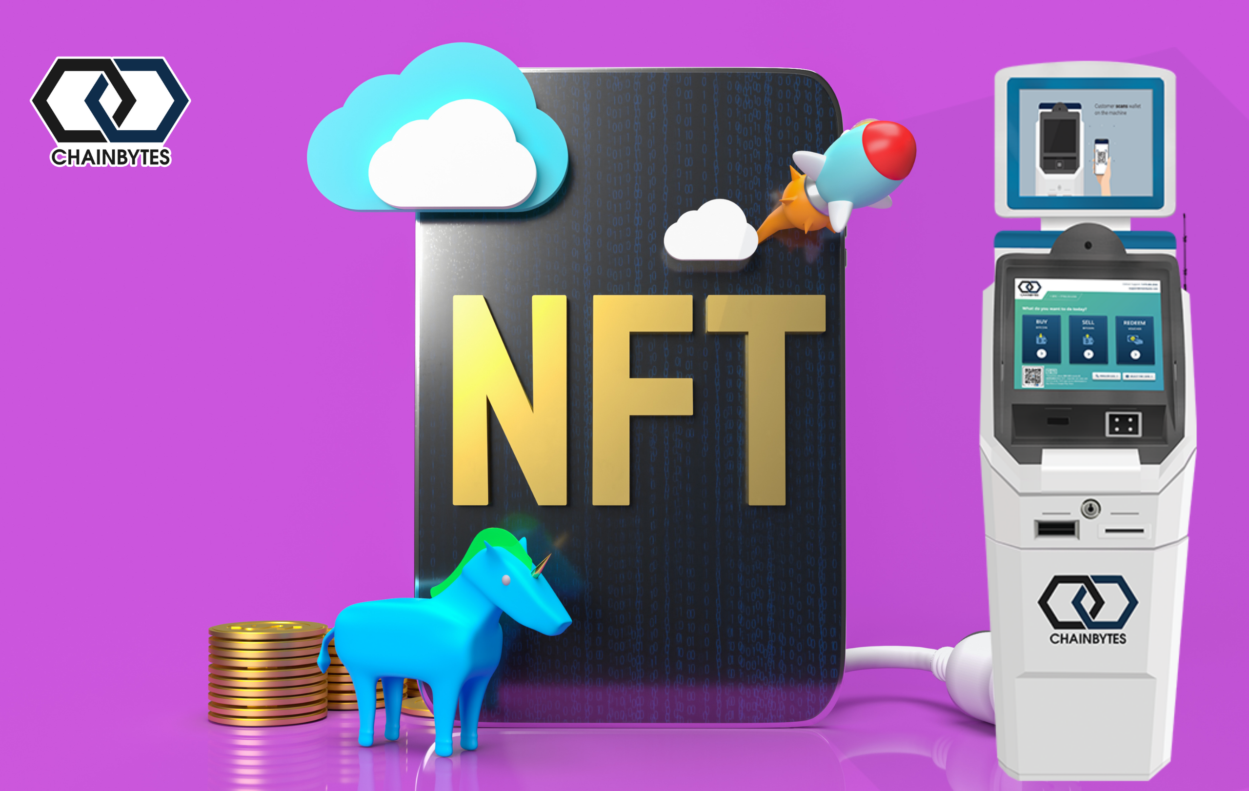 ChainBytes to be the first Bitcoin ATM company to introduce NFTs onto their  Network - ChainBytes