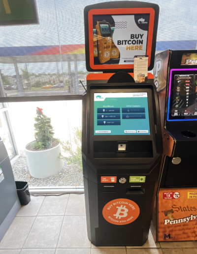 Universal Bitcoin ATM with a Top Screen