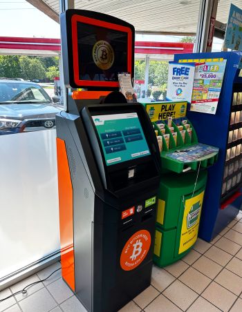 ChainBytes Bitcoin ATM deployed in a Gas station